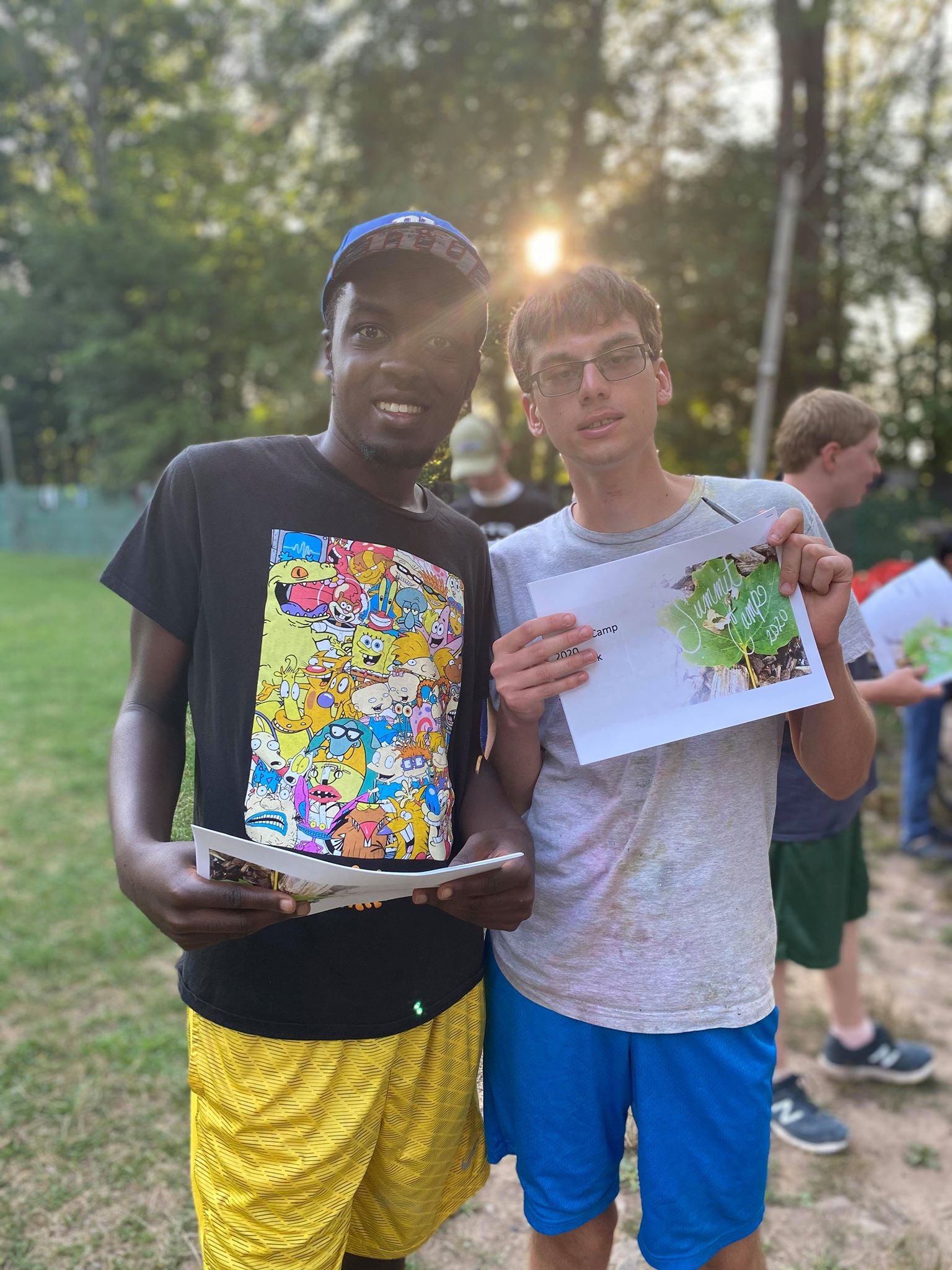 A Summit camper shares a moment from camp.