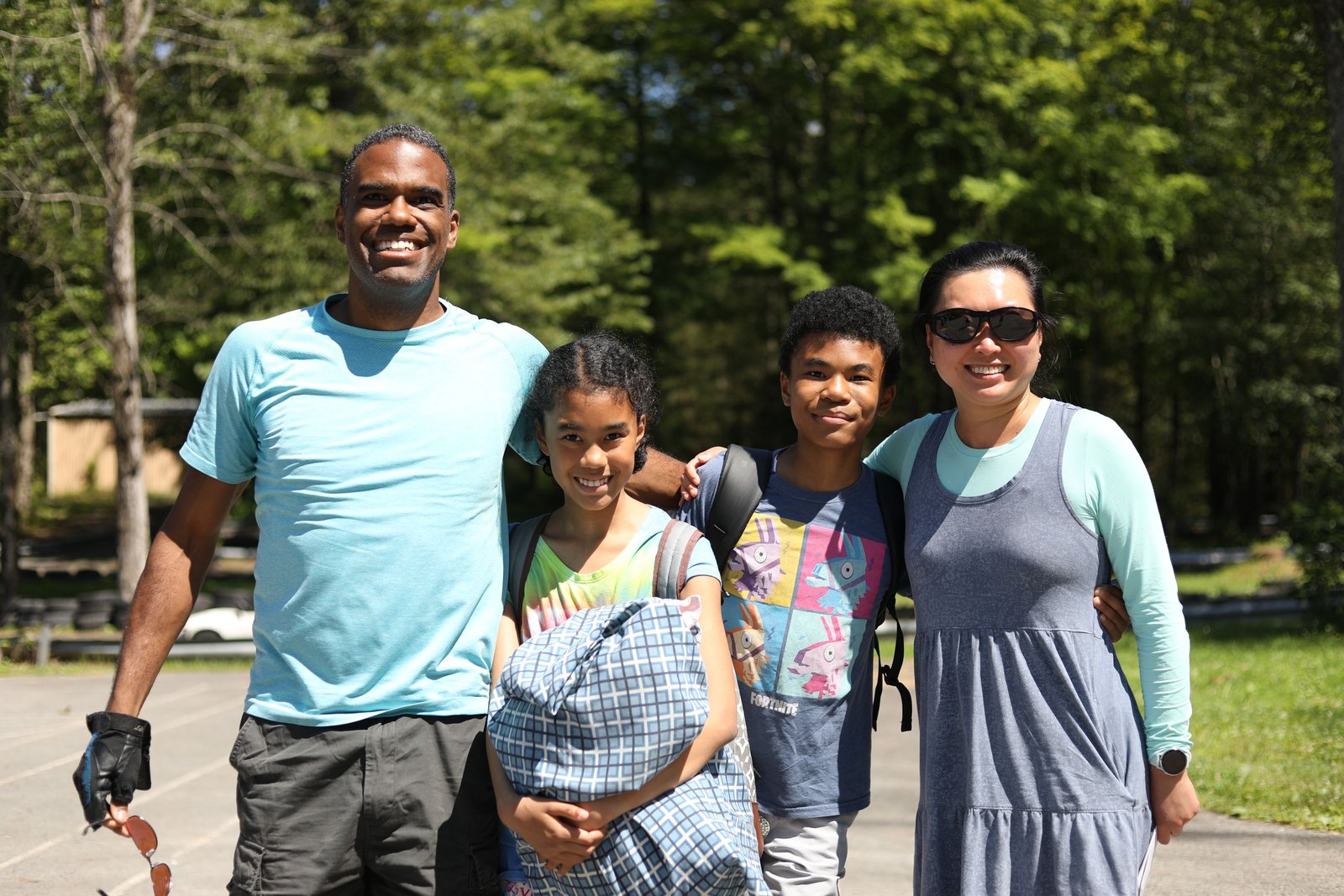 A family shares a moment at Summit.