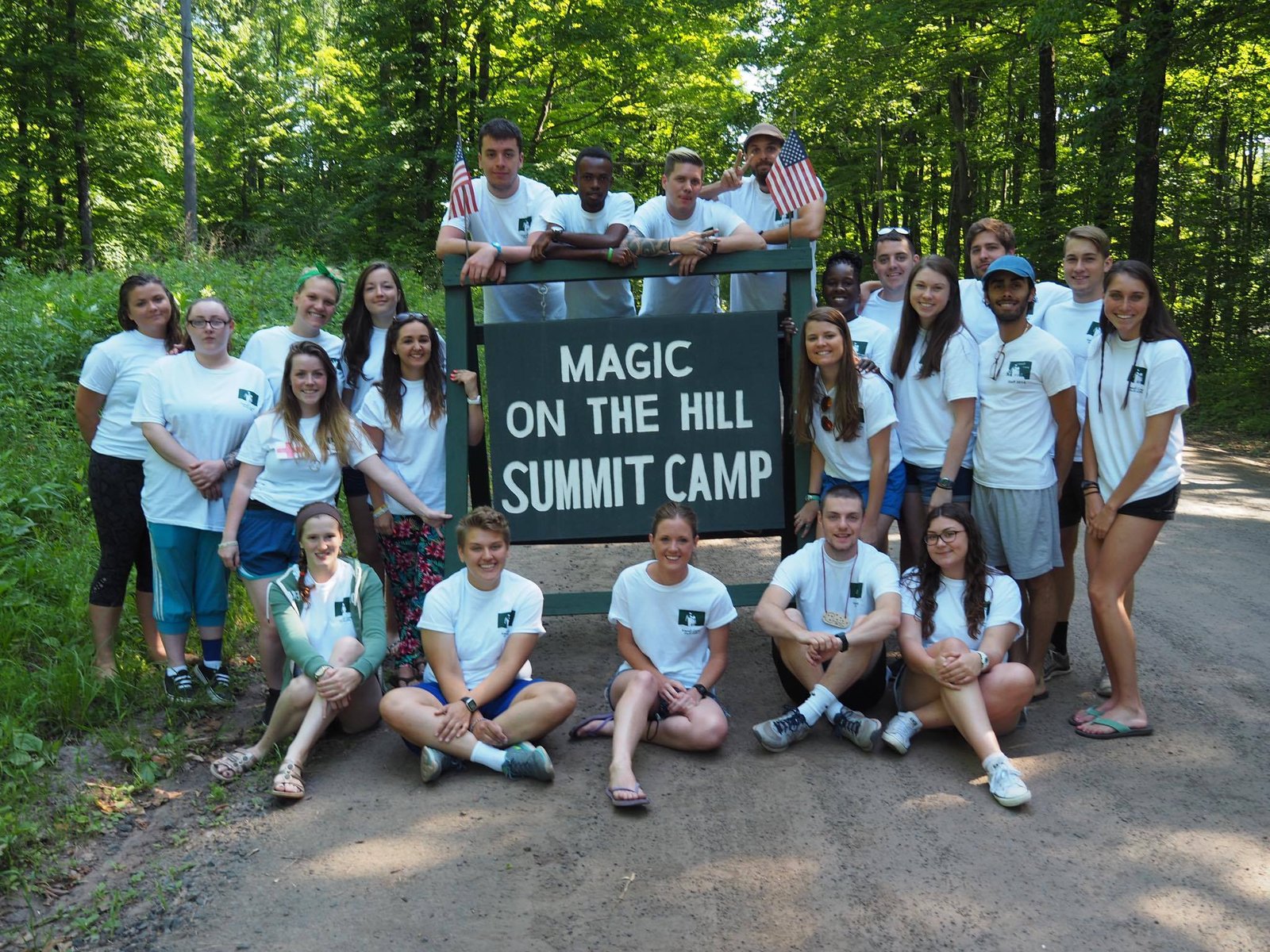 Lower Camp staff and participants together.